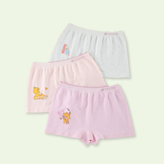 Combo 6 quần lót đùi cảm nhiệt cao cấp cho bé gái mới lớn Simple Sozoo