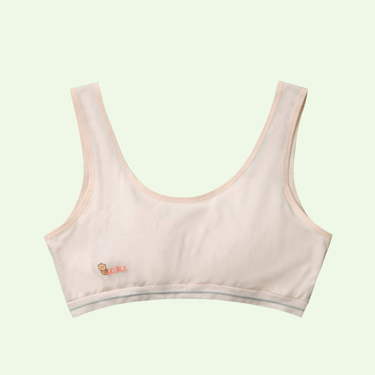 Áo lá học sinh chui đầu không đệm sợi sồi Modal cao cấp Little Bear Bra