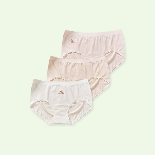 Quần lót sợi sồi Modal cao cấp cho bé gái mới lớn Little Bear Panties